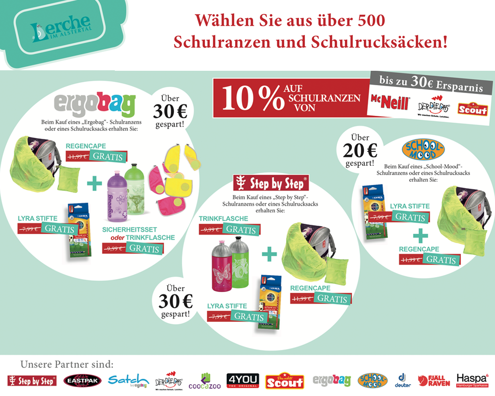 Unser Konditionssystem für die Schulranzensaison 2018